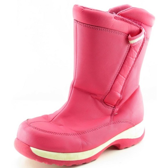 Lands' End‎ Youth Girls Shoes Size 3 M Pink Snow Boot Synthetic - Picture 1 of 8